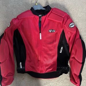 Joe Rocket Red and Black Riding Jacket